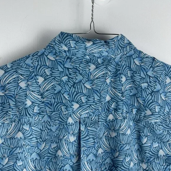 Patagonia Shirt Mens Medium Blue Short Sleeve Button Up Organic Cotton STY52691 - Picture 6 of 8